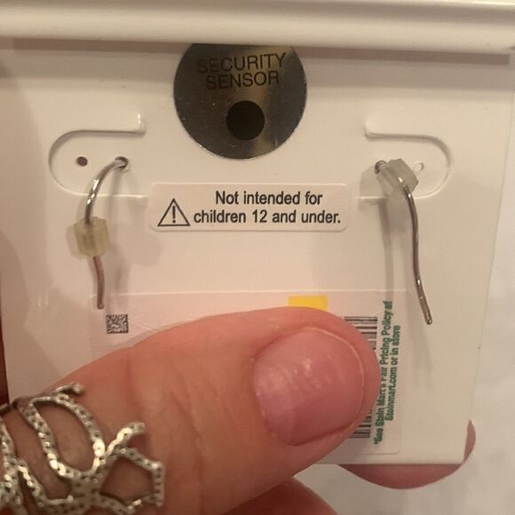 Pierced Earrings Sterling Silver Cubic Zirconia Fishhook - Picture 5 of 6